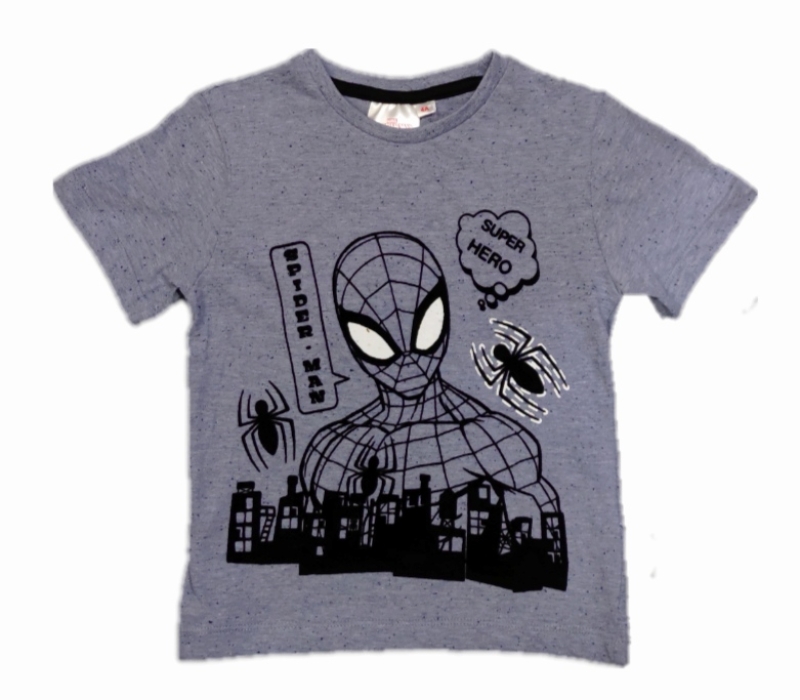 Spiderman T-Shirt Blau-Grau